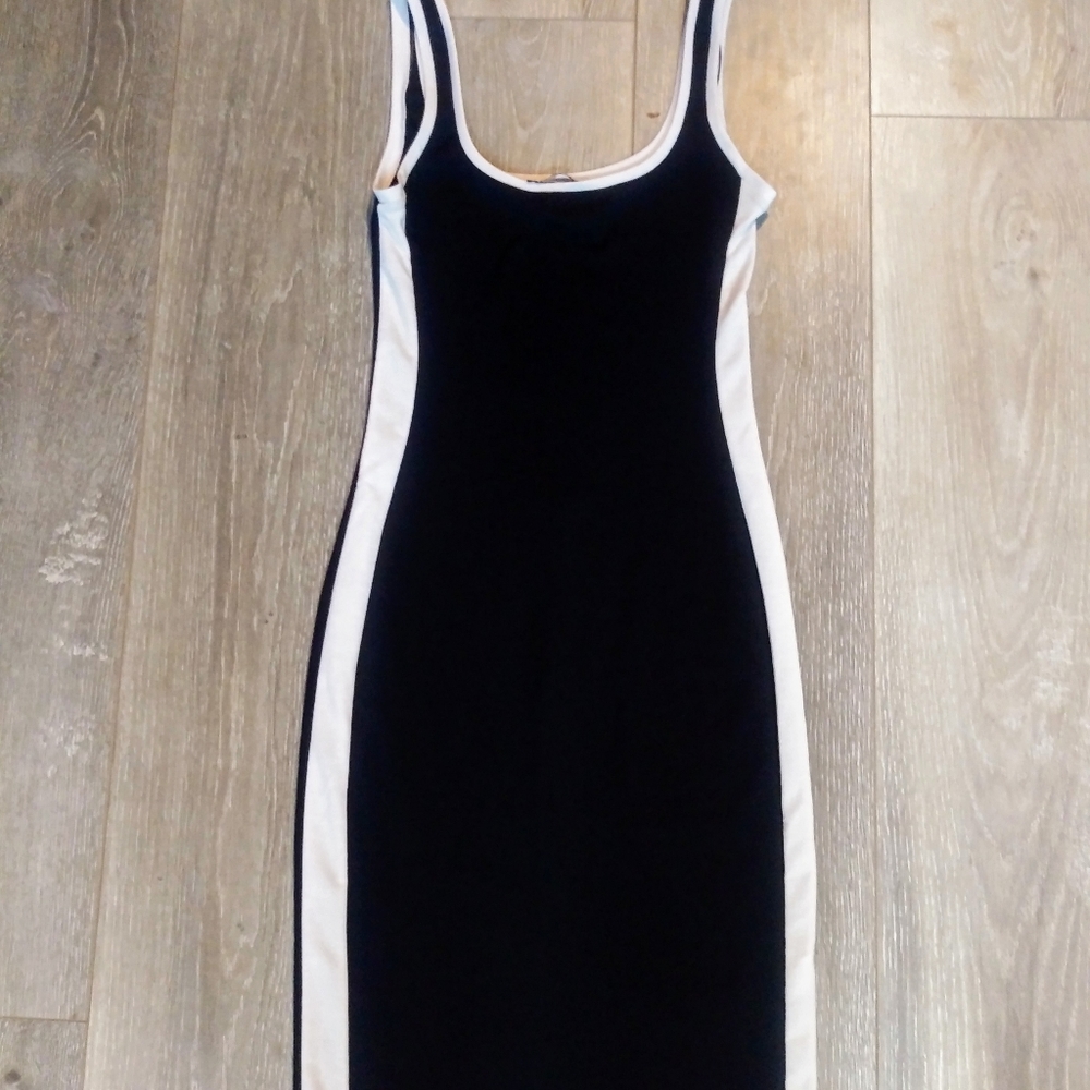 Zara Trafaluc Navy Blue Dress